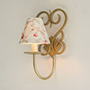Single Jalousie Wall Light in Old Gold