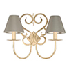 Double Jalousie Wall Light in Old Ivory