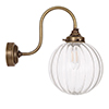 Putney Wall Light in Antiqued Brass