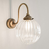 Putney Wall Light in Antiqued Brass