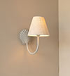 Single Saunton Bathroom Light in Stone