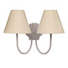 Double Saunton Bathroom Light in Stone