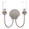 Double Saunton Bathroom Light in Stone
