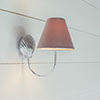 Single Saunton Bathroom Wall Light in Nickel