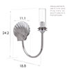 Single Saunton Bathroom Wall Light in Nickel