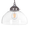 Shotley Glass Pendant Light in Polished