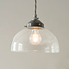 Shotley Glass Pendant Light in Polished