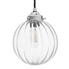 Putney Glass Pendant Light in Nickel