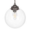 Compton Glass Pendant Light in Polished