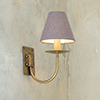 Single Smuggler's Wall Light in Antiqued Brass