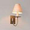 Single Smuggler's Wall Light in Antiqued Brass