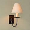 Single Smuggler's Wall Light in Matt Black