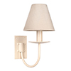 Single Smuggler's Wall Light in Plain Ivory