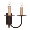 Double Smuggler's Wall Light in Matt Black