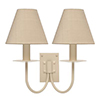 Double Smuggler's Wall Light in Plain Ivory