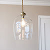 Walcot Pendant Light in Burnished Brass