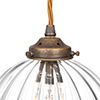 Walcot Fluted Pendant Light in Antiqued Brass