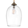 Walcot Fine Fluted Pendant Light in Antiqued Brass 