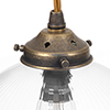 Walcot Fine Fluted Pendant Light in Antiqued Brass