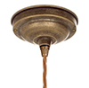 Walcot Fine Fluted Pendant Light in Antiqued Brass 