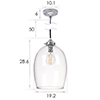 Walcot Fine Fluted Pendant Light in Nickel 