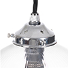 Walcot Fine Fluted Pendant Light in Nickel 