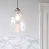 Walcot Fine Fluted Pendant Light in Polished
