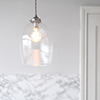 Walcot Fine Fluted Pendant Light in Polished 