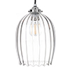 Walcot Fluted Pendant Light in Nickel