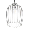 Walcot Fluted Pendant Light in Nickel