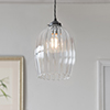 Walcot Fluted Pendant Light in Polished