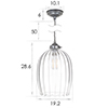 Walcot Fluted Pendant Light in Polished