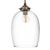 Clifton Fine Fluted Pendant Light in Antiqued Brass 