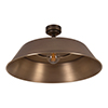 Large Balmoral Flush Mount Ceiling Light in Antiqued Brass