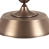 Large Balmoral Flush Mount Ceiling Light in Antiqued Brass