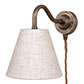 Carrick Plug-In Wall Light in Antiqued Brass