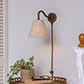 Carrick Plug-In Wall Light (Down) Antiqued Brass