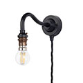 Carrick Plug-In Wall Light (Down) Matt Black