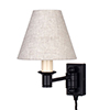 Hanson Library Plug-In Wall Light in Matt Black