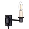 Hanson Library Plug-In Wall Light in Matt Black