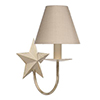 Single Star Wall Light in Old Ivory