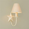 Single Star Wall Light in Old Ivory