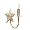 Single Star Wall Light in Old Ivory