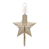 Single Star Wall Light in Old Ivory