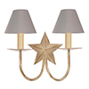 Double Star Wall Light in Old Ivory