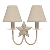 Double Star Wall Light in Old Ivory