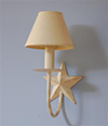 Double Star Wall Light in Old Ivory
