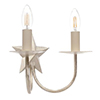 Double Star Wall Light in Old Ivory