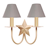 Double Star Wall Light in Plain Ivory