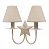 Double Star Wall Light in Plain Ivory